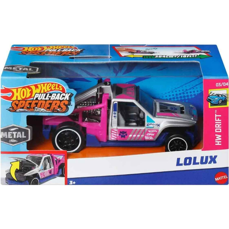 HOTWHEELS PULL BACK SPEEDERS HPR76 HW DRIFT - LOLUX 03/04