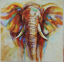 5D DIAMOND PICTURE - COLOURFUL ELEPHANT - HI STONE KIT 30CM X 30CM