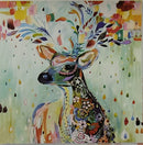 5D DIAMOND PICTURE - COLOURFUL DEER - HI STONE KIT 30CM X 30CM