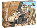 ITALERI 6591S FIAT-ANSALDO AUTOBLINDA AB41 ARMOURED SCOUT CAR WITH BERSAGLIERI ITALIAN INFANTRY 1/35 SCALE PLASTIC MODEL KIT