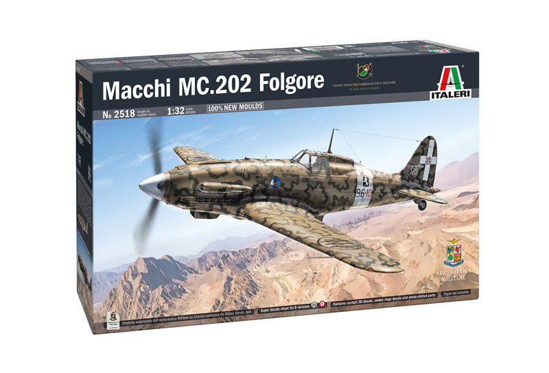 ITALERI 2518 MACCHI MC.202 FOLGORE 1/32 SCALE PLASTIC MODEL KIT FIGHTER AIRCRAFT