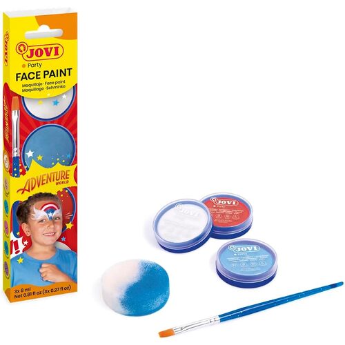 JOVI PARTY FACE PAINT - ADVENTURE 3 X 8ML