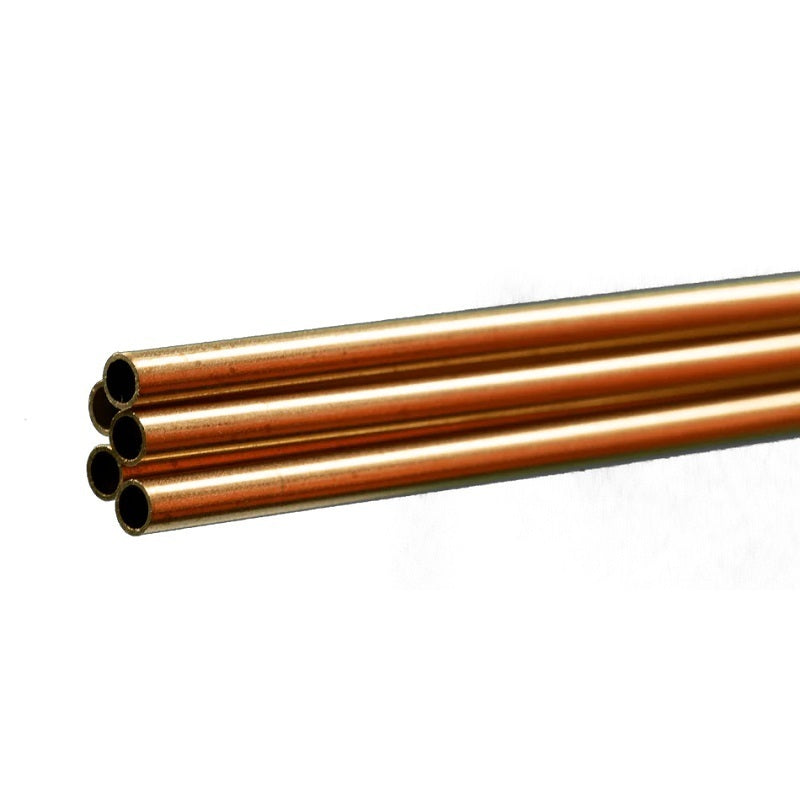 K&S 1145 TUBE BRASS ROUND 1/8x0.014x36Inch