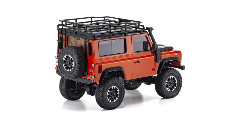 KYOSHO 32531 MINI Z 4X4 LAND ROVER DEFENDER 90 ADVENTURE PHOENIX ORANGE SANTORINI BLACK