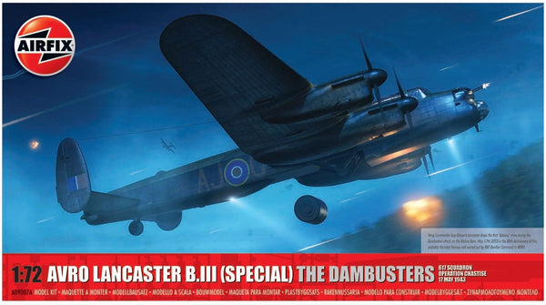 AIRFIX A09007 AVRO LANCASTER B.III (SPECIAL) THE DAMBUSTERS 617 SQUADRON OPERATION CHASTISE 17 MAY 1943 PLASTIC MODEL KIT