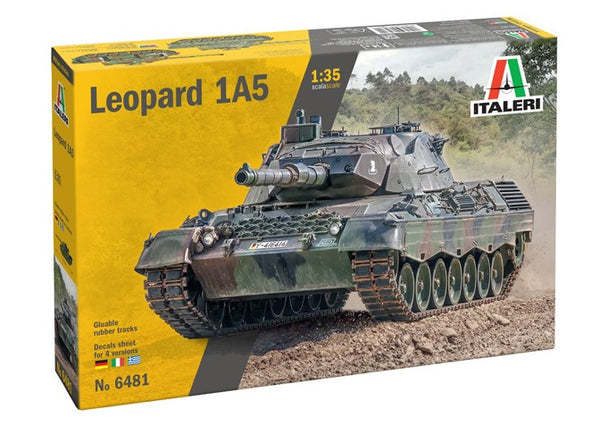 ITALERI 6481S LEOPARD 1A5 NATO BATTLE TANK 1/35 SCALE PLASTIC MODEL KIT TANK