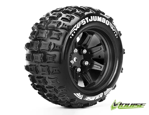 LOUISE LT3210BB ST-JUMBO TYRE ON BLACK RIM BEARING