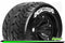 LOUISE L-T3217BH MT ROCKET 1/8 MONSTER TRUCK TYRES BLACK FITS T-MAXX 3.3, E-REVO AND SUMMIT FRONT AND REAR