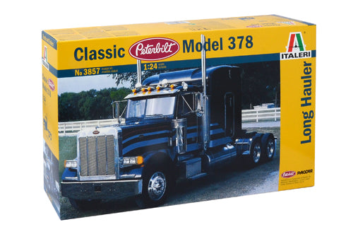 ITALERI 3857 PETERBLIT 378 CLASSIC LONG HAULER TRUCK 1:24 SCALE PLASTIC MODEL KIT