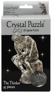 CRYSTAL PUZZLE 90150 THE THINKER 43PC 3D JIGSAW PUZZLE
