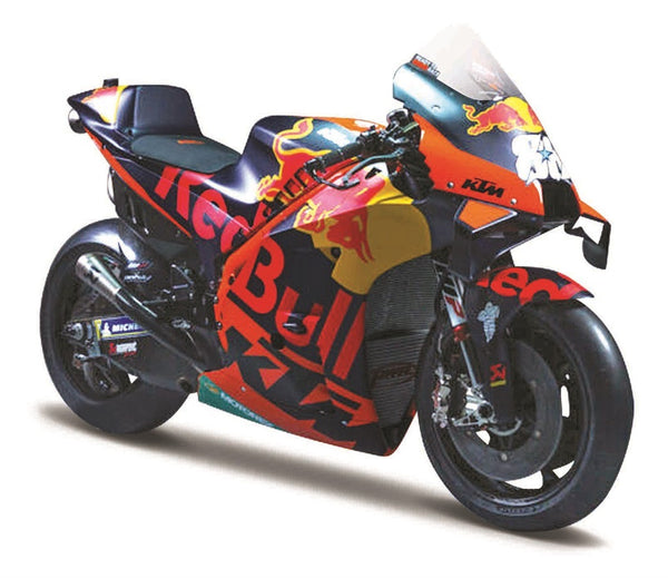 MAISTO MAI18 MOTO GP 2021 REDBULL KTM FACTORY OLIVEIRA/BINDER 1:18 SCALE DIECAST MODEL MOTORBIKE