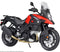 MAISTO MOTORCYCLE 1/12 SCALE SUZUKI V.STROM RED AND BLACK DIECAST