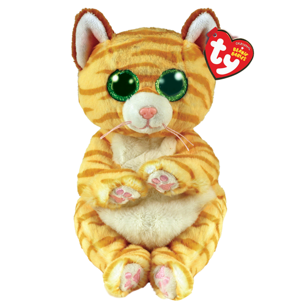 TY BEANIE BELLIES MANGO GOLD CAT REGULAR PLUSH