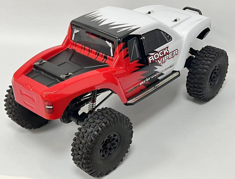 MEGA RC 101003 1/10 SCALE ROCK VIPER LCG PINCHED BRUSHED ROCK CRAWLER RED