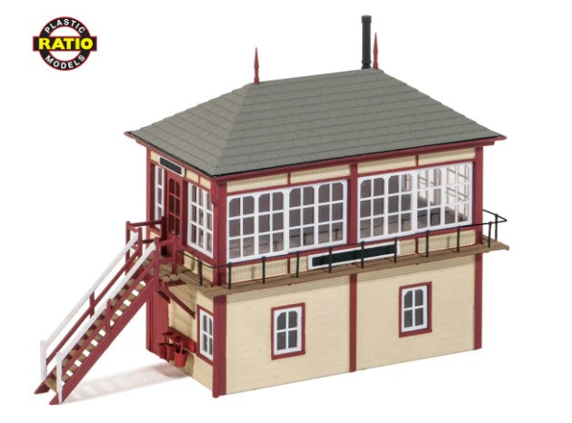 PECO 536 RATIO MIDLAND SIGNAL BOX 130MM X 50MM OO/HO GAUGE BUILDING