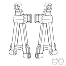 MJX 16220 FRONT LOWER SUSPENSION ARMS