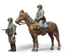 TAMIYA 35053 GERMAN MOUNTED WEHRMACHT INFANTRY SET INCLUDING HORSE 1/35 SCALE PLASTIC MODEL KIT