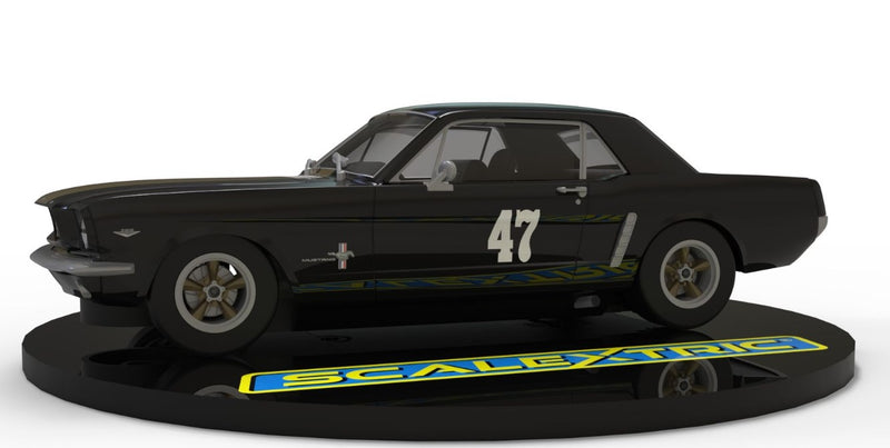 SCALEXTRIC C4405 FORD MUSTANG BLACK AND GOLD NUMBER 47