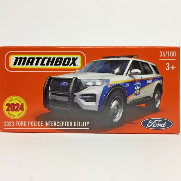 MATCHBOX HVP54 2024 FORD POLICE INTERCEPTOR UTILITY 36/100 BOXED