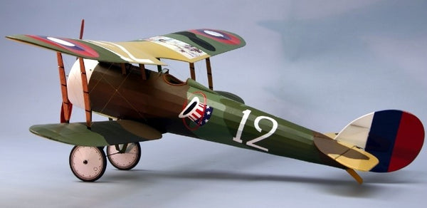 DUMAS 1819 NIEUPORT 28 35 INCH WINGSPAN WOODEN ELECTRIC MOTOR READY REMOTE CONTROL PLANE ELECTRICS NOT INCLUDED