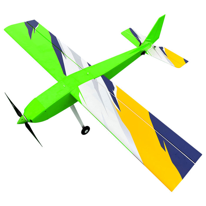 OMPHOBBY CHALLENGER 59 GREEN VERSION PNP PLUG AND PLAY BALSA RC REMOTE CONTROL PLANE - BULKY ITEM REQUIRES POSTAGE QUOTE