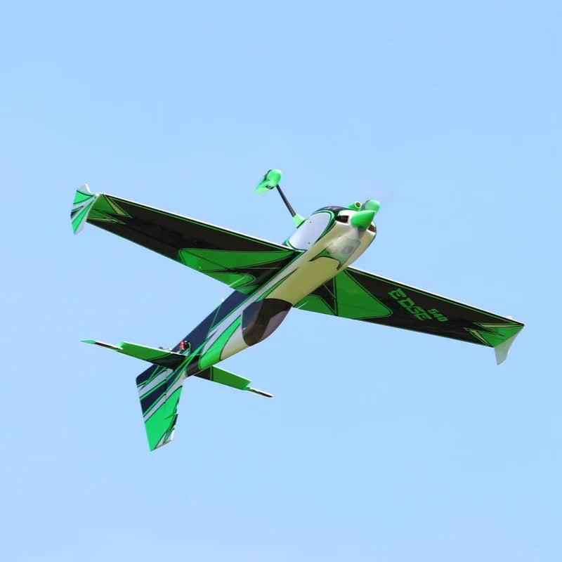 OMPHOBBY EDGE 540 74 WINGSPAN GREEN AND BLACK ARF VERSION RC BALSA AIRPLANE 3D - BULKY ITEM REQUIRES POSTAGE QUOTE