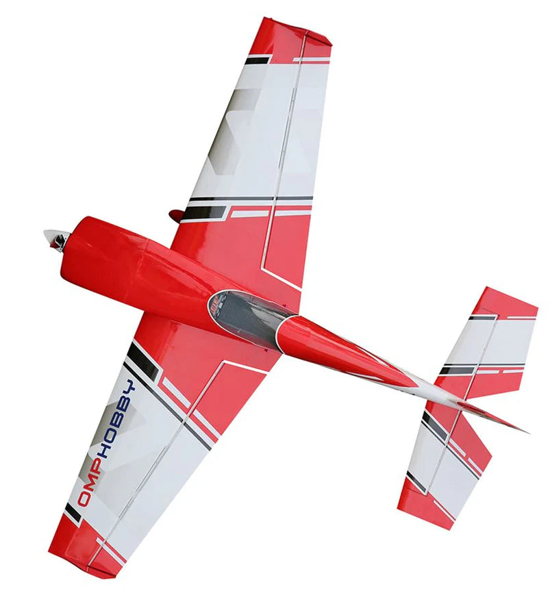 OMPHOBBY EDGE 540 74 WINGSPAN RED ARF VERSION RC BALSA AIRPLANE 3D - BULKY ITEM REQUIRES POSTAGE QUOTE