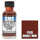 SMS PAINTS PA39 BRONZE WINE ACRYLIC LAQUER PAINT 30ML