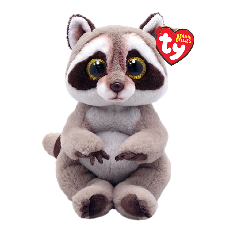 TY BEANIE BELLIES PETEY RACCOON REGULAR PLUSH