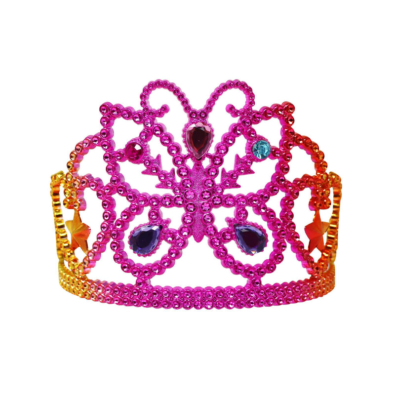 PINK POPPY RAINBOW BUTTERFLY CROWN
