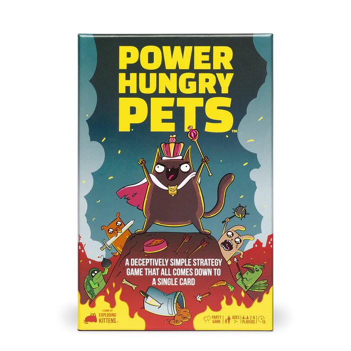 POWER HUNGRY PETS BY EXPLODING KITTENS CARD GAME