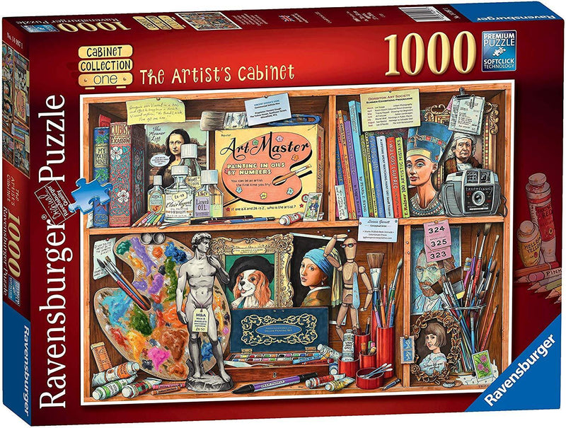 RAVENSBURGER 149971 CABINET COLLECTION ONE - THE ARTISTS CABINET1000PC JIGSAW PUZZLE