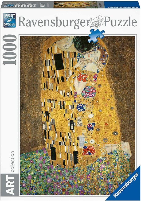 RAVENSBURGER 157433 ART COLLECTION - GUSTAV KLIMT THE KISS 1000PC JIGSAW PUZZLE