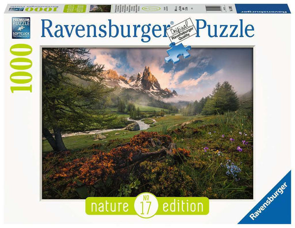 RAVENSBURGER 159932 NATURES EDITION NO17 CLAREE VALLEY FRENCH ALPS 1000PC JIGSAW PUZZLE