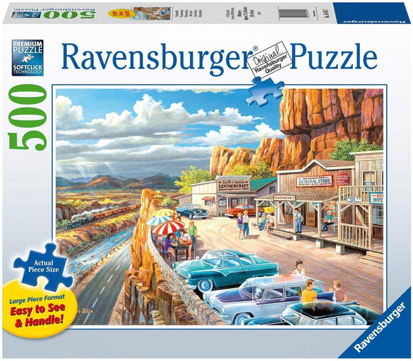 RAVENSBURGER 164417 SCENIC OVERLOOK 500PC LARGE PIECE FORMAT JIGSAW PUZZLE