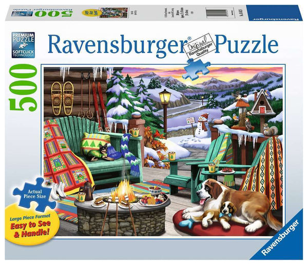 RAVENSBURGER 164424 APRES ALL DAY 500PC LARGE PIECE FORMAT JIGSAW PUZZLE