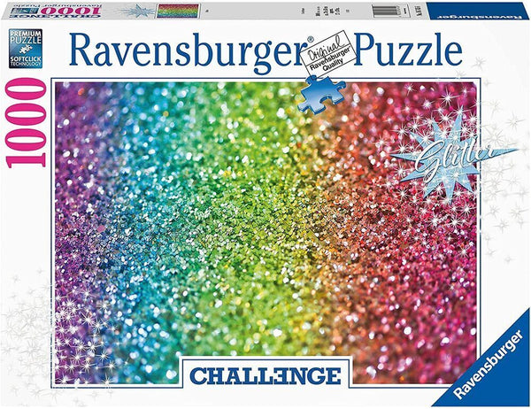 RAVENSBURGER 167456 CHALLENGE GLITTER 1000PC JIGSAW PUZZLE