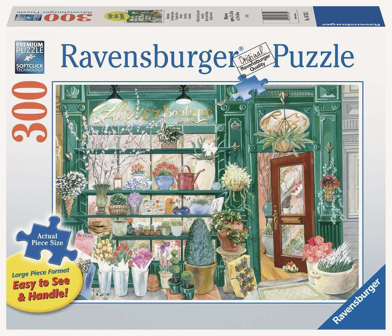 RAVENSBURGER 167852 FLOWER SHOP 300PC LARGE PIECE FORMAT JIGSAW PUZZLE