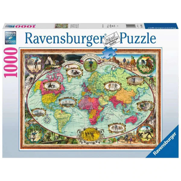 RAVENSBURGER 169955 BICYCLE RIDE AROUND THE WORLD 1000PC JIGSAW PUZZLE