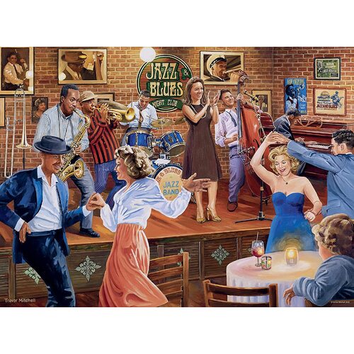 RAVENSBURGER 171248 IM JAZZ CLUB JUMPIN JIVE 500PC JIGSAW PUZZLE