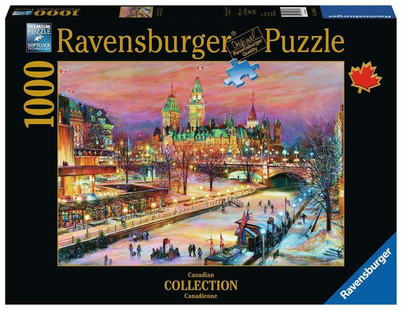 RAVENSBURGER 198689 CANADIAN COLLECTION OTTOWA WINTERLUDE FESTIVAL 1000PC JIGSAW PUZZLE