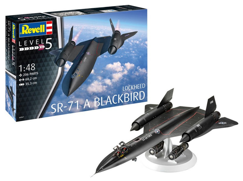 REVELL 04967 LOCKHEED SR-71 BLACKBIRD 1:48 PLASTIC MODEL KIT