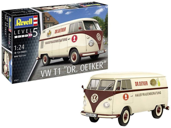 REVELL 07677 VW T1 DR.OETKER 1/24 VAN PLASTIC MODEL KIT