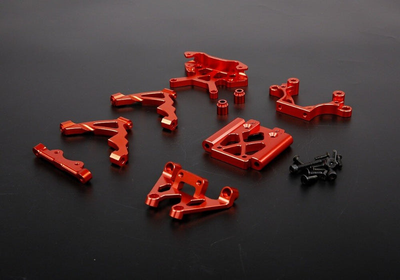 ROVAN 85051 RED CNC ALLOY FRONT BULK HEAD PARTS