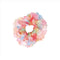 PINK POPPY RAINBOW TULLE LARGE HAIR SCRUNCHIE