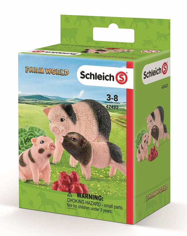 SCHLEICH SC42422 MINIATURE PIG MOTHER & PIGLETS