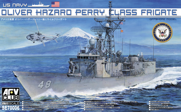 AFV CLUB SE70006 USS OLIVER HAZARD PERRY CLASS FRIGATE OFFSHORE 1/700 SCALE PLASTIC MODEL KIT SHIP