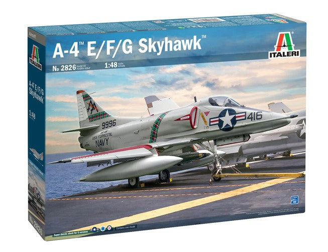 ITALERI 2826S DOUGLAS A-4 E/F/G SKYHAWK 1/48 SCALE PLASTIC MODEL KIT FIGHTER