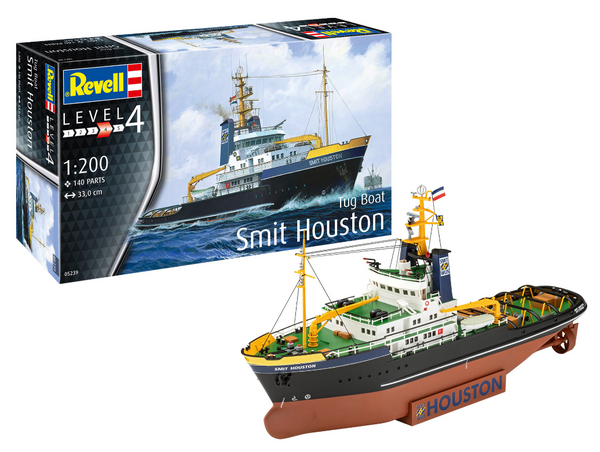 REVELL 05239 SMIT HOUSTON TUG BOAT ROTTERDAM 1/200 SCALE PLASTIC MODEL KIT BOAT