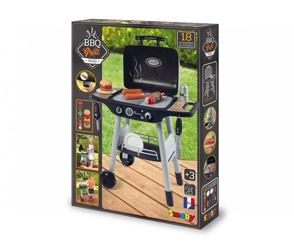 SMOBY BBQ GRILL WITH 18 ACCESSORIES PLAY SET